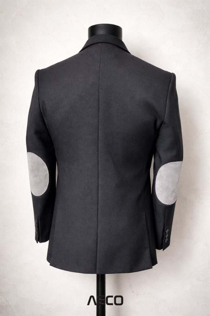 Elbow Hitam Patch Grey
